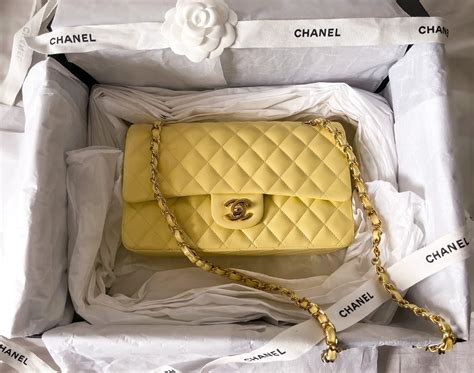 yellow chanel tote bag|iridescent chanel bags.